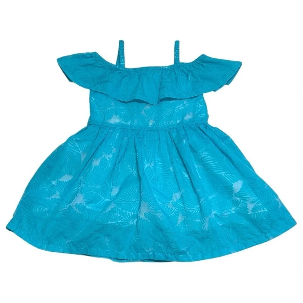 Genuine Kids by OshKosh 2T Blue Tropical Dress